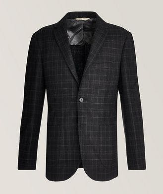 Maurizio Baldassari Tonal Check Wool-Cashmere Sport Jacket