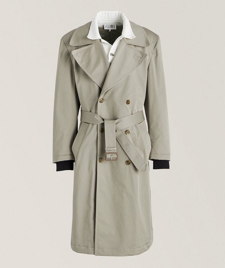 Stretch-Cotton Trench Coat image 0