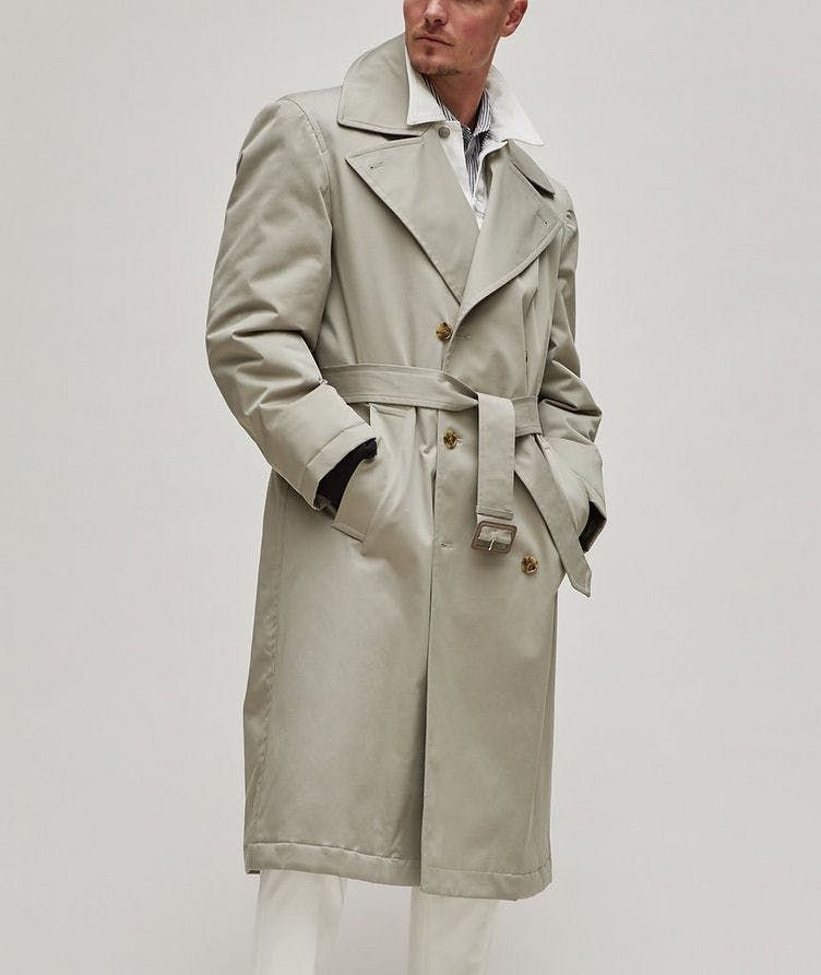 Stretch-Cotton Trench Coat image 1