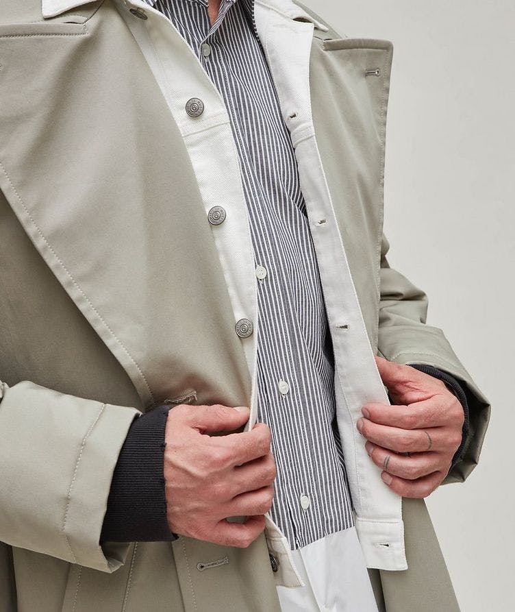 Stretch-Cotton Trench Coat image 3
