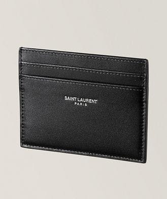 Saint Laurent Embossed Grain de Poudre Leather Card Holder 